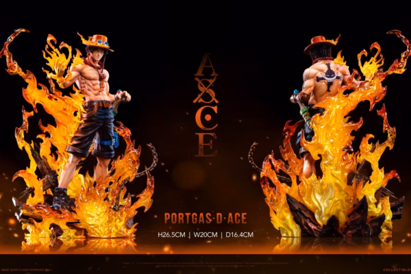 One Piece LX Studio x SY Studio Portgas D Ace Resin Statue