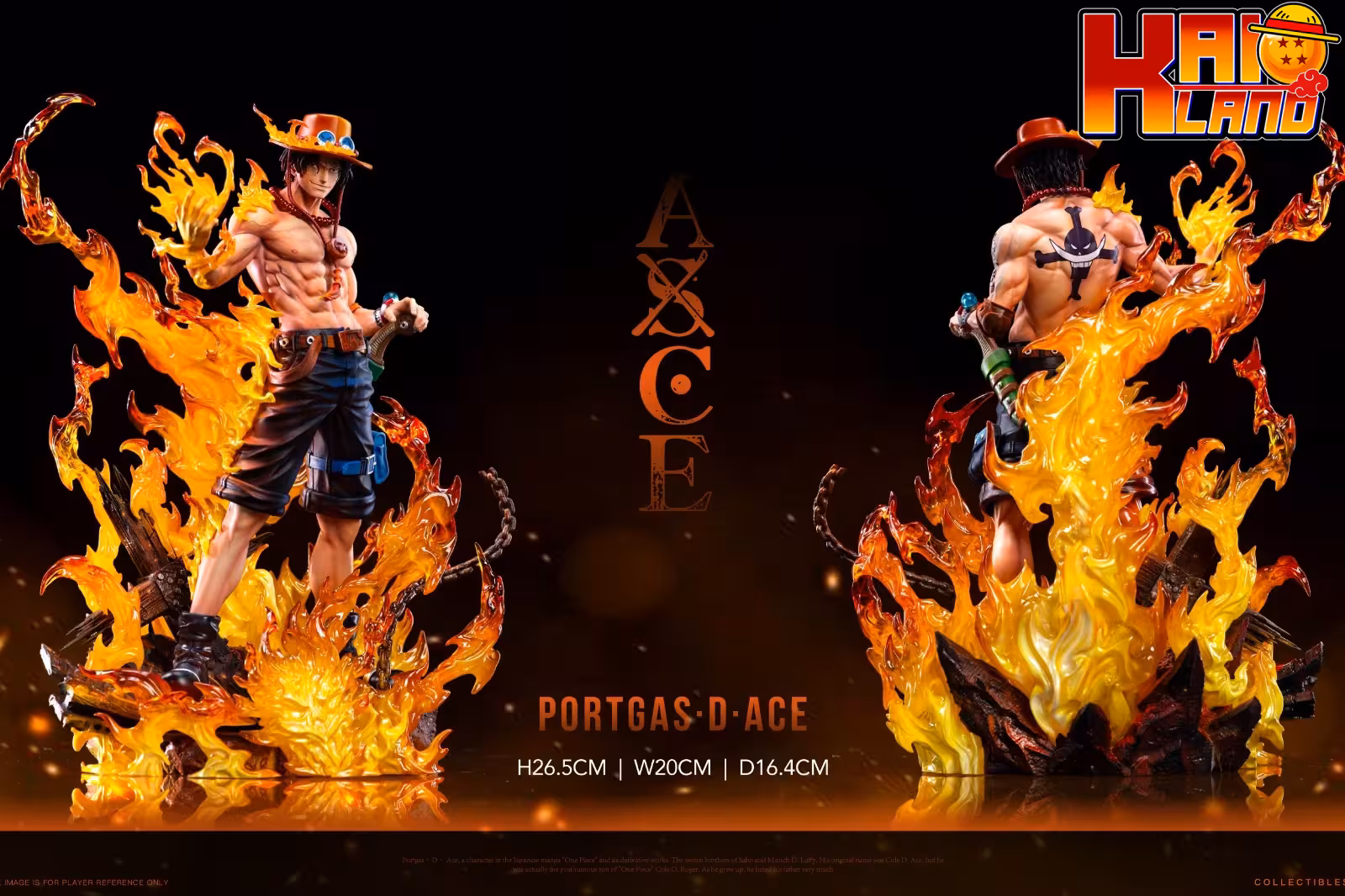 One Piece LX Studio x SY Studio Portgas D Ace Resin Statue