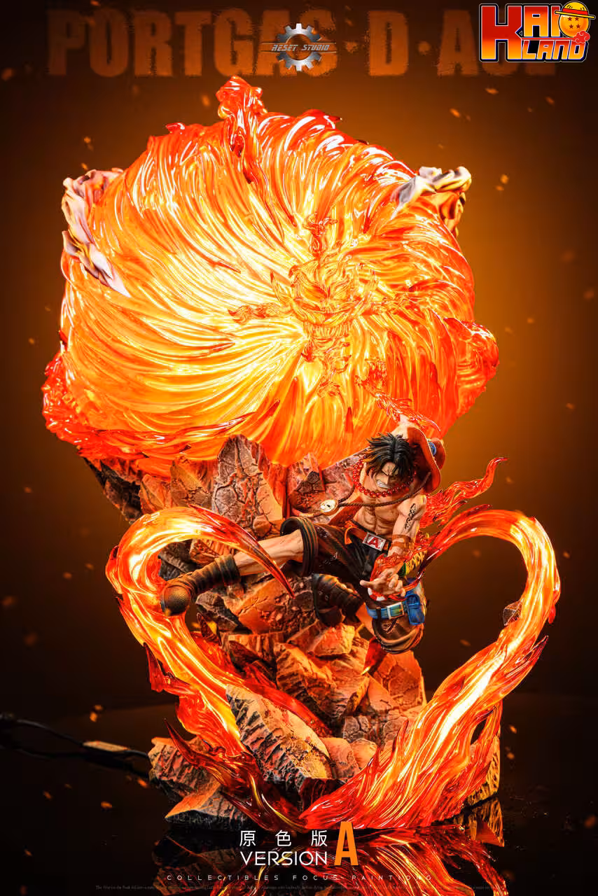 One Piece Reset Studio Portgas D Ace Resin Statue