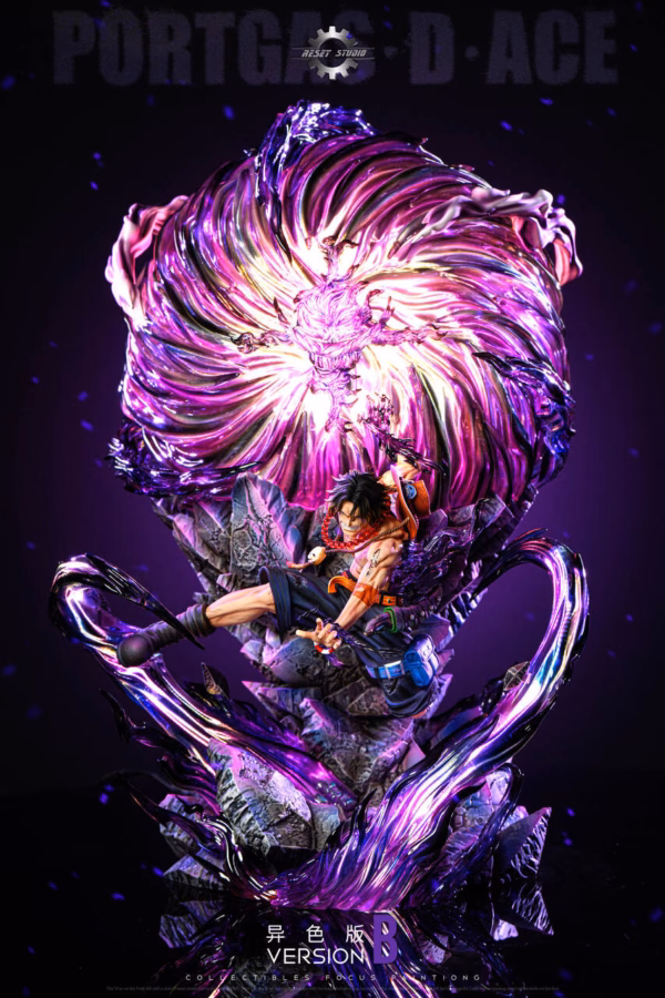 One Piece Reset Studio Portgas D Ace Resin Statue 5