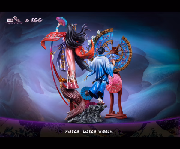 One Piece YunQi x EGG Studio Luffy x Boa Resin Statue 3
