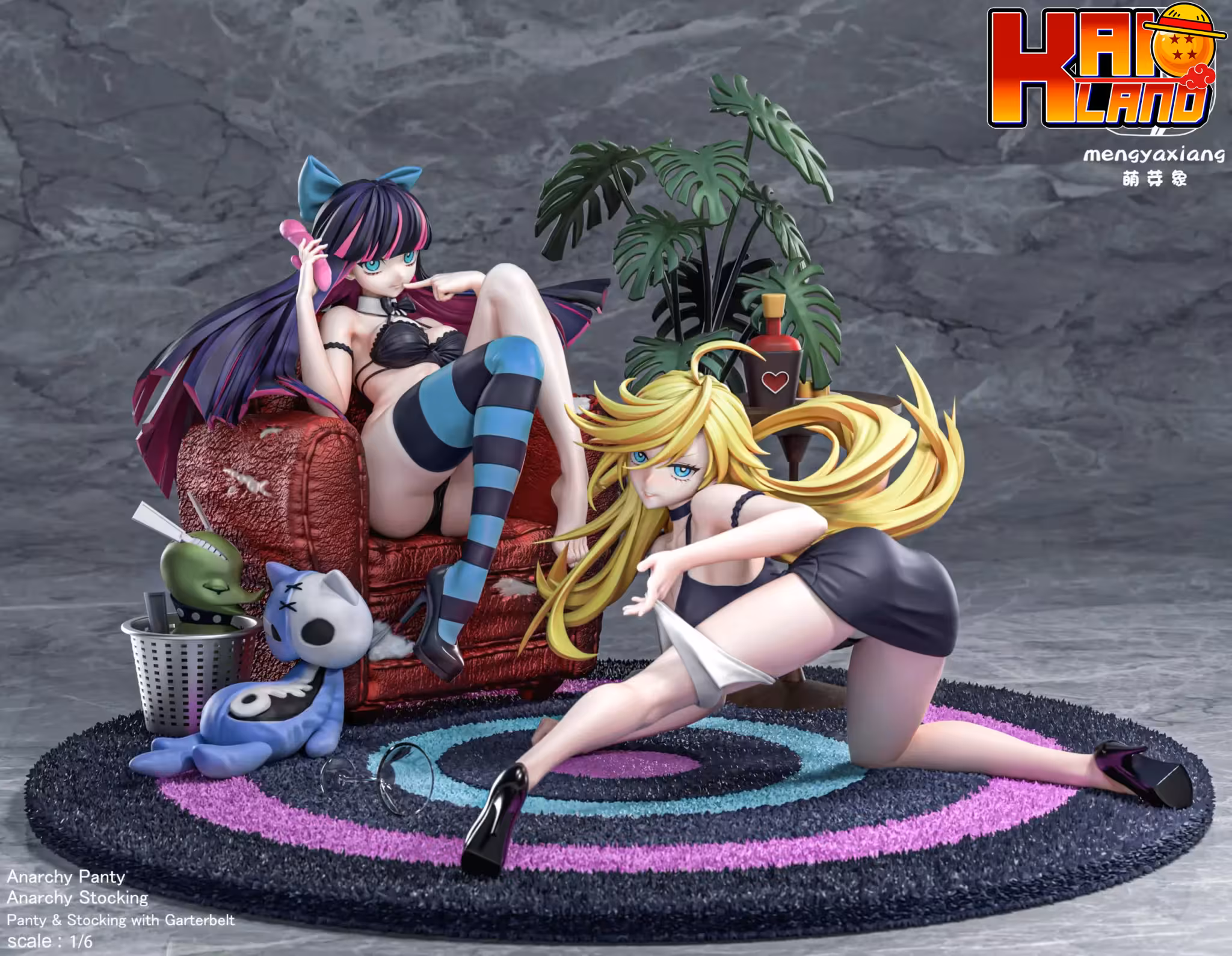 Panty X Stocking With Garterbelt Meng Ya Xiang Studio Panty x Stocking Resin Statue