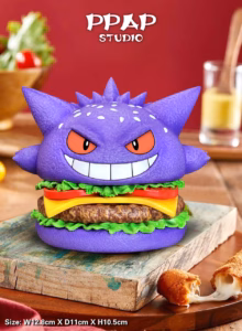 Pokemon PPAP Studio Gengar Hamburg Resin Statue
