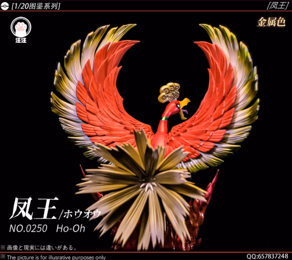 Pokemon Wang Wang Studio Ho Oh Resin Statue 4