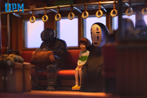 Spirited Away OPM Studio Bus On The Sea Resin Statue 3