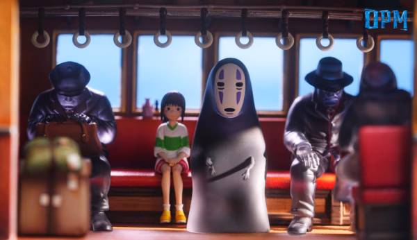 Spirited Away OPM Studio Bus On The Sea Resin Statue 4