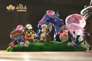 SpongeBob Aoa Studio Jellyfish Field SpongeBob SquarePants Resin Statue