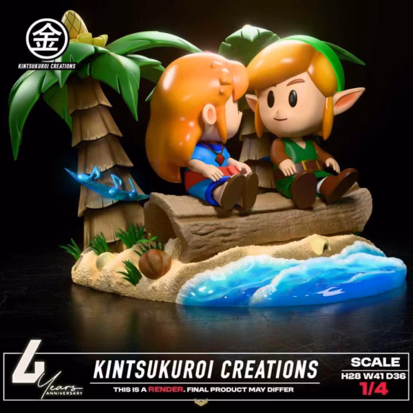 The Legend of Zelda Kintsukuroi Creations Link x Marin Resin Statue 6