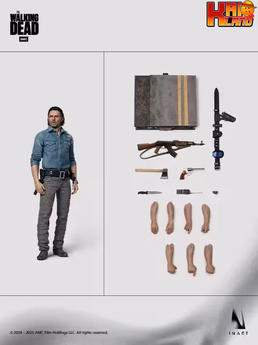 The Walking Dead INART Studio S8 Rick Grimes Collectible Figure Licensed