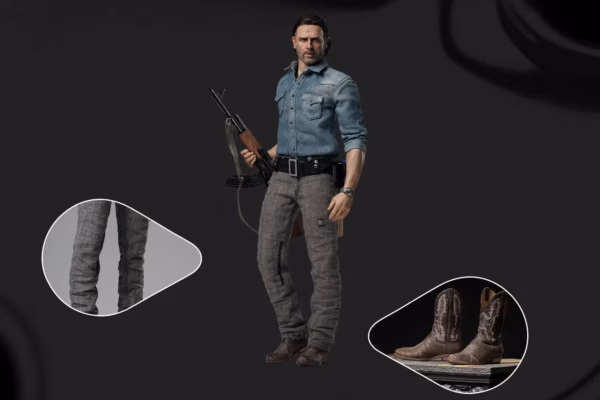 The Walking Dead INART Studio S8 Rick Grimes Collectible Figure Licensed 6