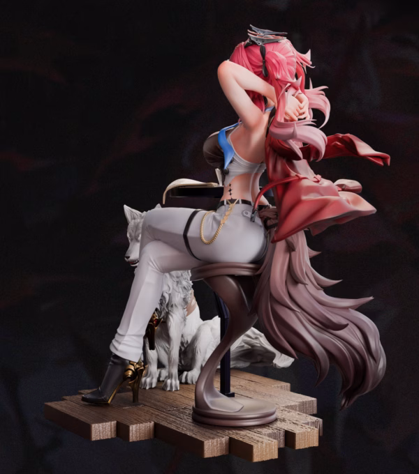 Wuthering Waves MiYin Studio Flame Wolf Star Resin Statue 4