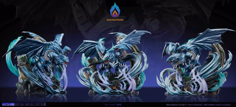 YuGiOh DS Studio Blue Eyes Ultimate Dragon Resin Statue