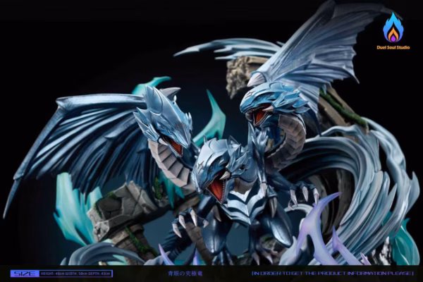 YuGiOh DS Studio Blue Eyes Ultimate Dragon Resin Statue 2