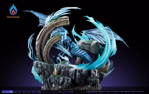YuGiOh DS Studio Blue Eyes Ultimate Dragon Resin Statue 3