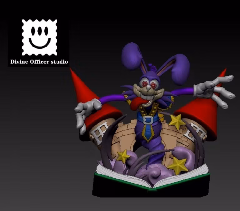 YuGiOh Divine Officer Studio Dark Rabbit Resin Statue