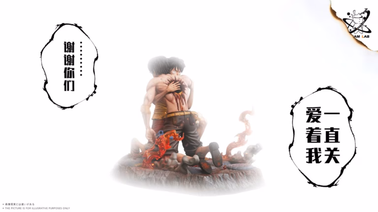 One Piece Dream Lab Studio Ace Luffy Final Farewell Resin Statue