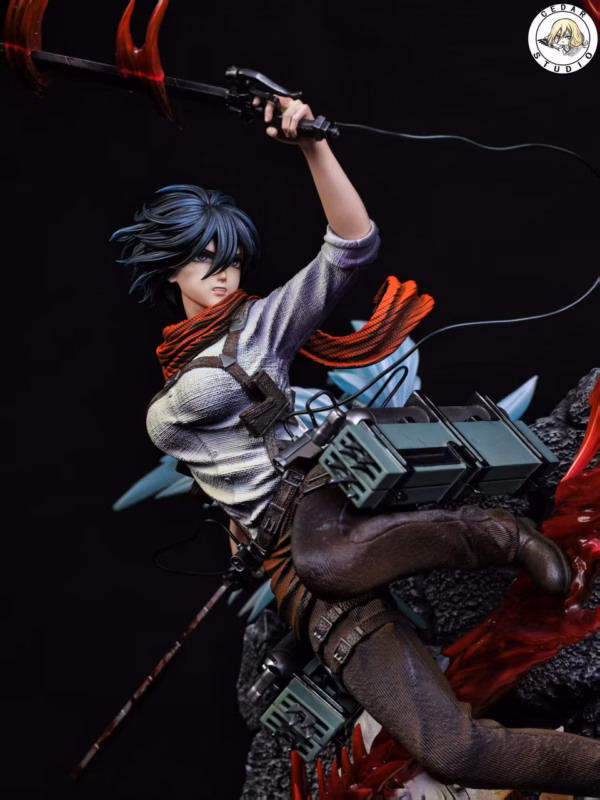 Attack On Titan Cedar Studio Mikasa Ackerman Resin Statue 3