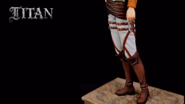 Attack On Titan Titan Studio Mikasa Ackerman x Keith Shadis Resin Statue 3