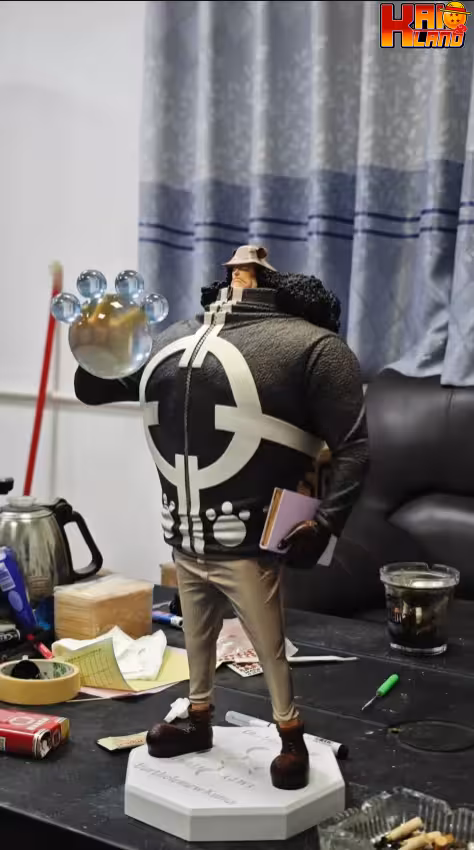 One Piece Long Hu Studio x Ghost Studio Bartholomew Kuma x Jewelry Bonney Resin Statue