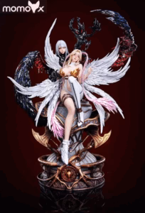 Digimon Momox Studio Lady Devimon X Angewomon Resin Statue