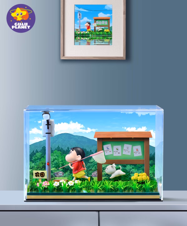 Crayon Shin Chan Gulu Planet Shin Chan Coal City Resin Statue 1