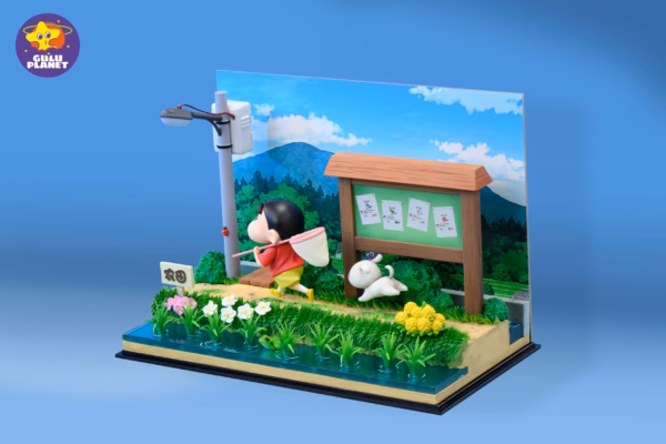 Crayon Shin Chan Gulu Planet Shin Chan Coal City Resin Statue 5