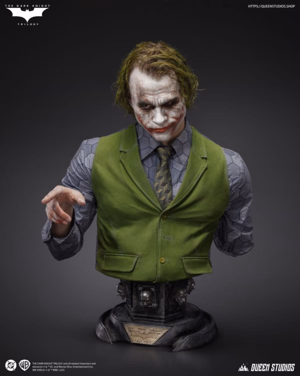 DC Queen Studio Joker Bust Life Size Licensed Resin Statue 1