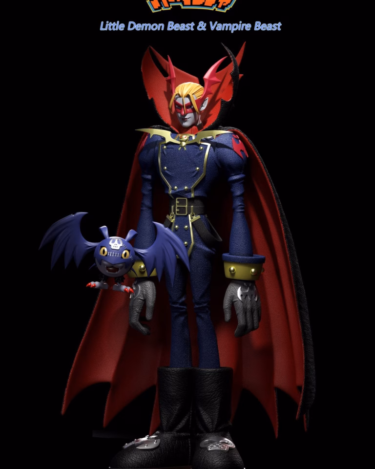 Digimon Butterfly Studio Vamdemon x Pico Devimon Resin Statue