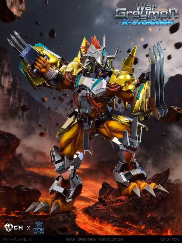 Digimon TOK Studio WarGreymon X Evolution Resin Statue 2