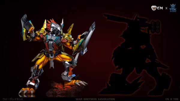 Digimon TOK Studio WarGreymon X Evolution Resin Statue 4