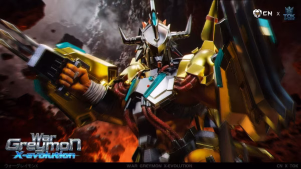 Digimon TOK Studio WarGreymon X Evolution Resin Statue 5