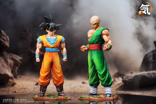 Dragon Ball Ki Studio Goku x Tien Shinhan Resin Statue 1
