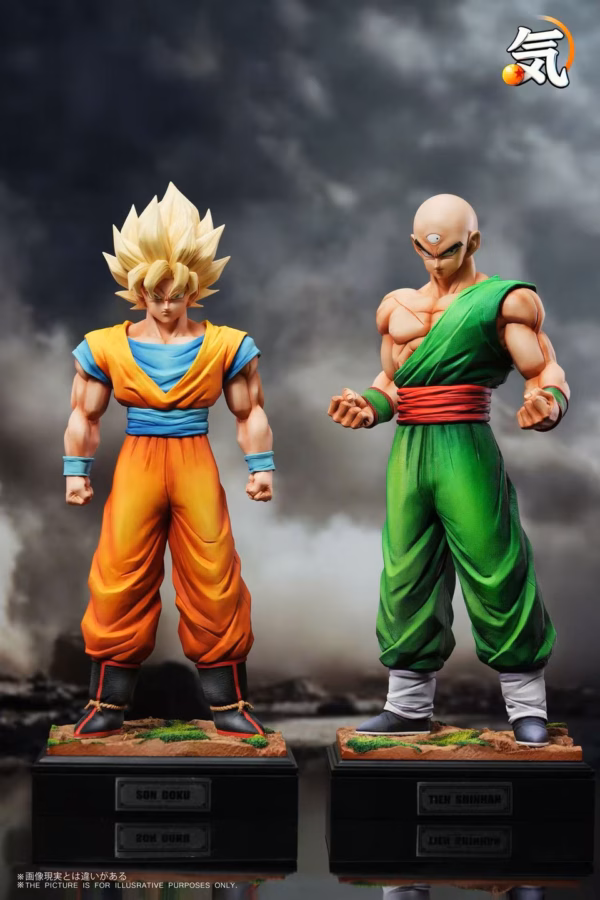 Dragon Ball Ki Studio Goku x Tien Shinhan Resin Statue 5