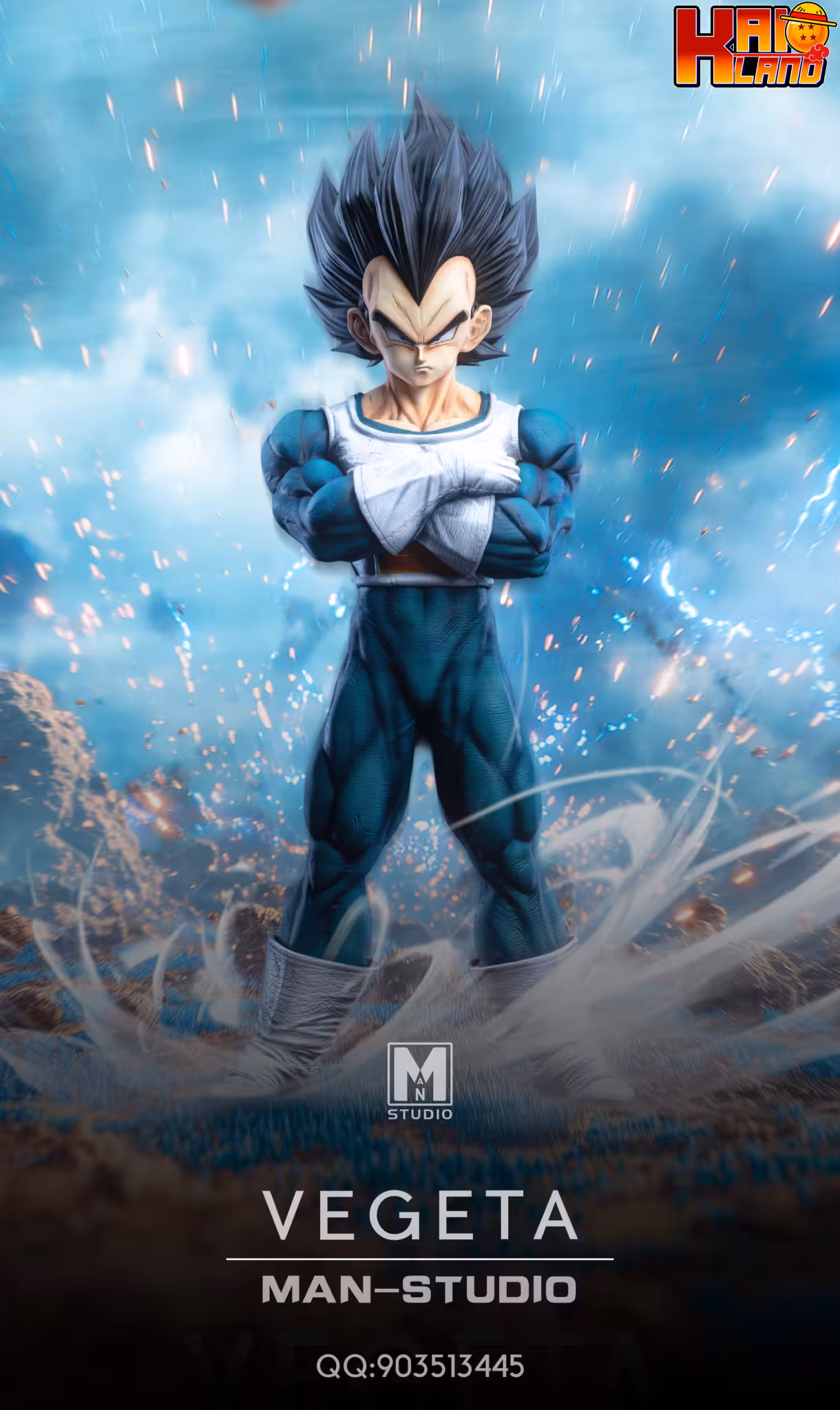 Dragon Ball MAN Studio Vegeta Resin Statue