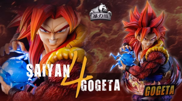 Dragon Ball Violent Bear Studio SSJ4 Gogeta Resin Statue 3