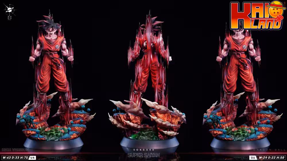 Dragon Ball Xu Jie Studio Goku Kaioken Resin Statue