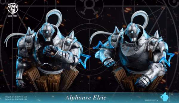 Fullmetal Alchemist Mask Studio Alphonse Elric Resin Statue 3