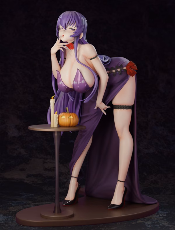Highschool Of the Dead Green Tea Studio Busujima Saeko Halloween dance Party Resin Statue 1