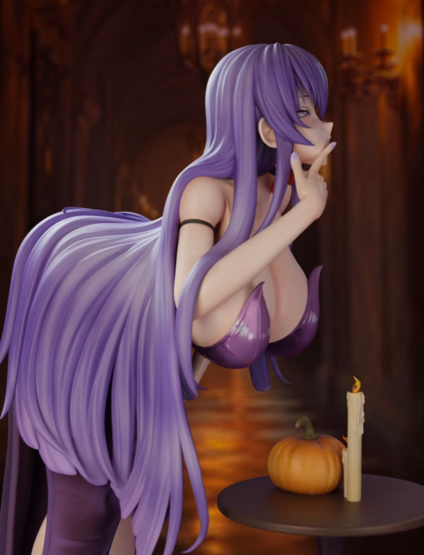 Highschool Of the Dead Green Tea Studio Busujima Saeko Halloween dance Party Resin Statue 3