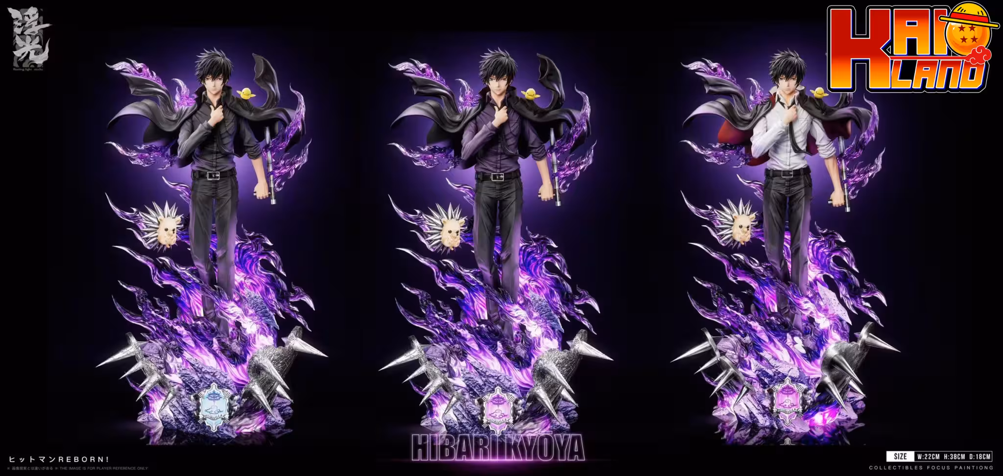Katekyo Hitman Reborn Floating Light Studio Kyoya Hibari Resin Statue