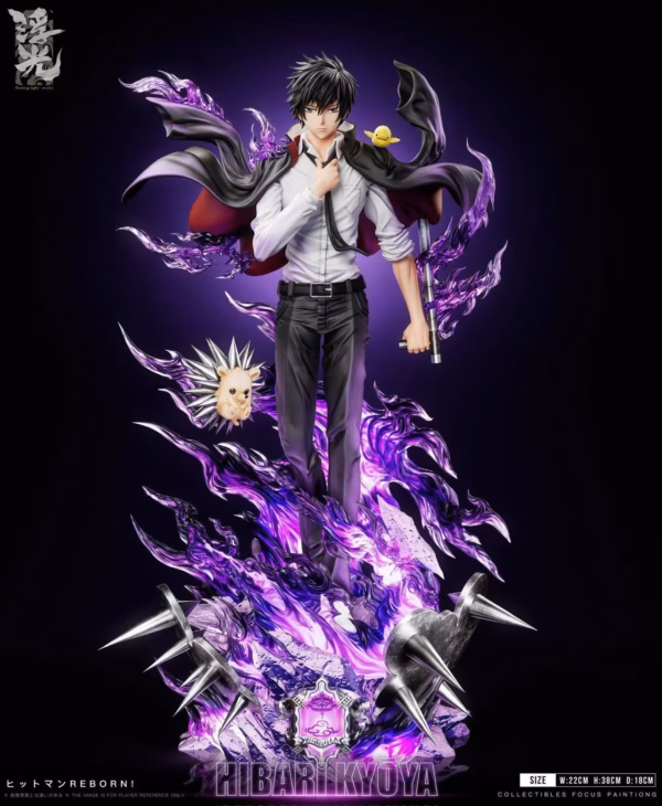 Katekyo Hitman Reborn Floating Light Studio Kyoya Hibari Resin Statue 1