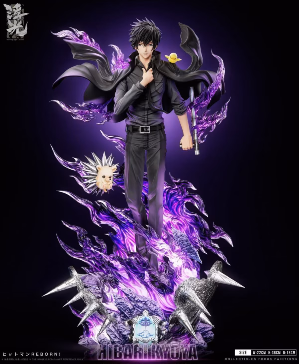 Katekyo Hitman Reborn Floating Light Studio Kyoya Hibari Resin Statue 2