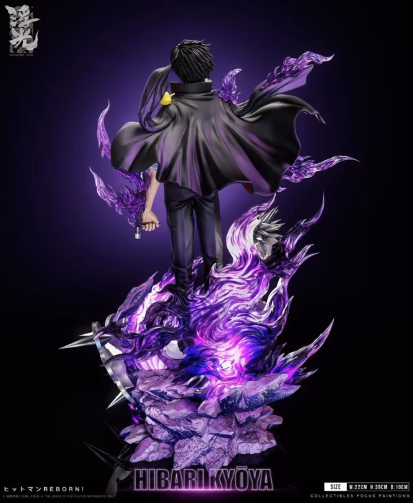 Katekyo Hitman Reborn Floating Light Studio Kyoya Hibari Resin Statue 4