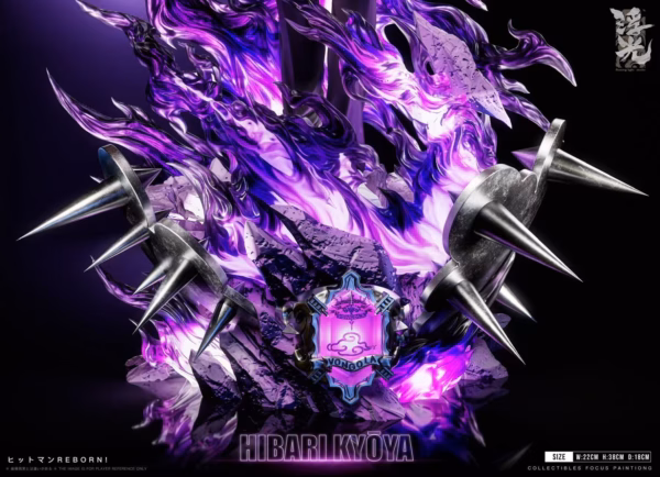 Katekyo Hitman Reborn Floating Light Studio Kyoya Hibari Resin Statue 5