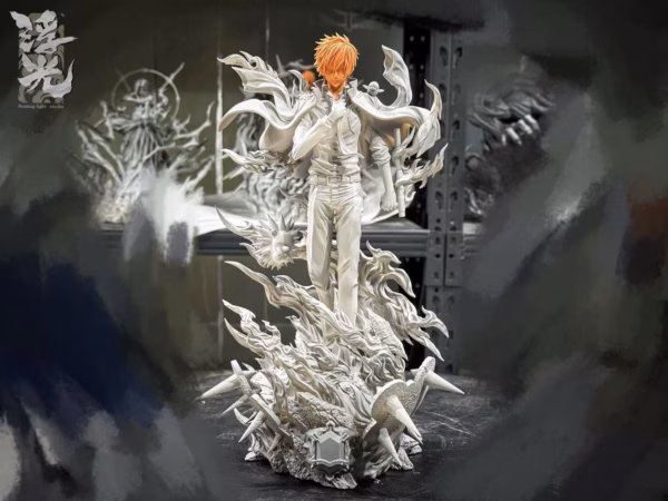 Katekyo Hitman Reborn Floating Light Studio Kyoya Hibari Resin Statue 7