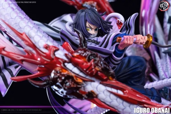 Kimetsu No Yaiba DDS Studio Obanai Iguro Resin Statue 5