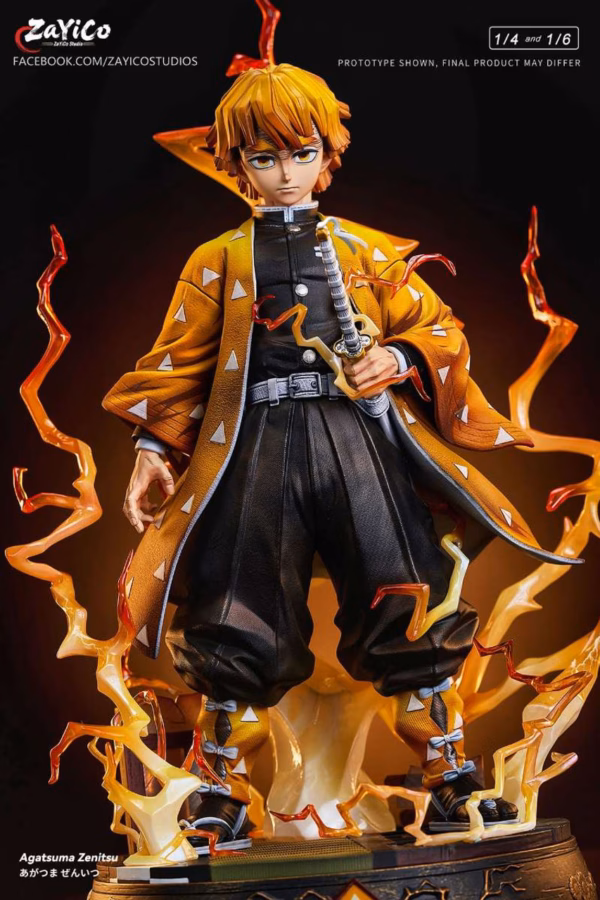 Kimetsu No Yaiba Zayico Studio Zenitsu Agatsuma Resin Statue 2