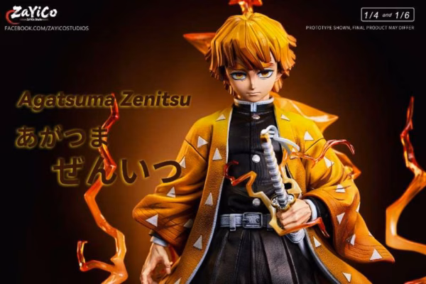 Kimetsu No Yaiba Zayico Studio Zenitsu Agatsuma Resin Statue 3