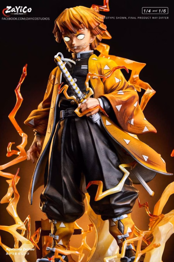 Kimetsu No Yaiba Zayico Studio Zenitsu Agatsuma Resin Statue 4