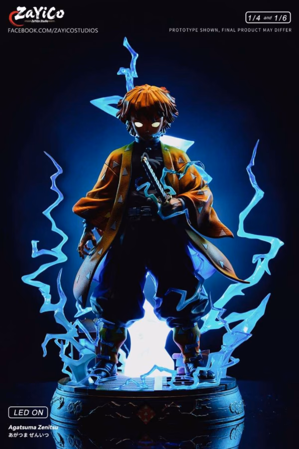 Kimetsu No Yaiba Zayico Studio Zenitsu Agatsuma Resin Statue 7